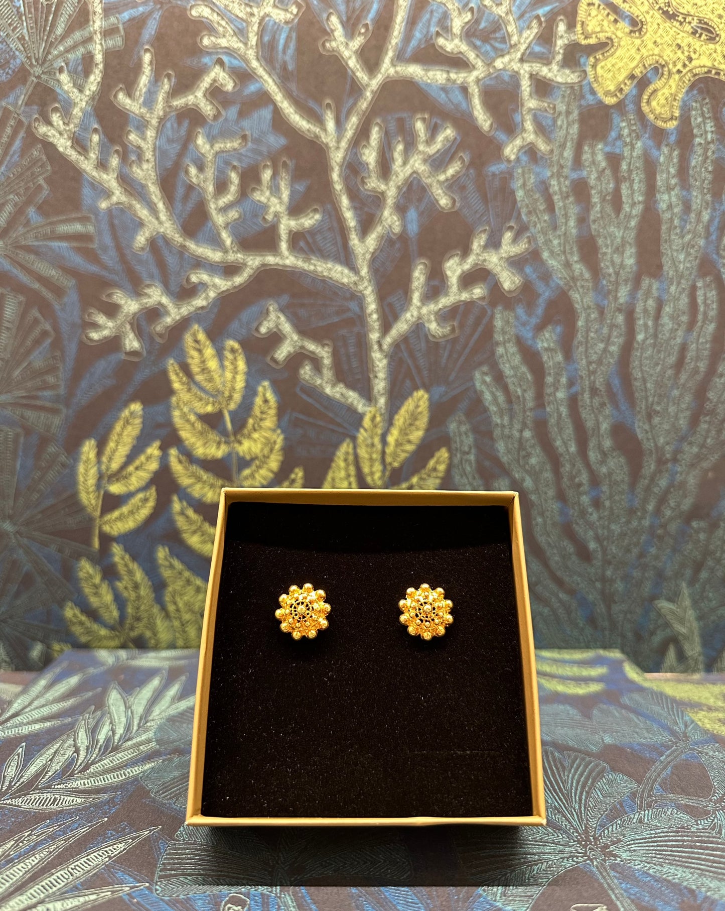 Pendientes flor ibicenca dorados