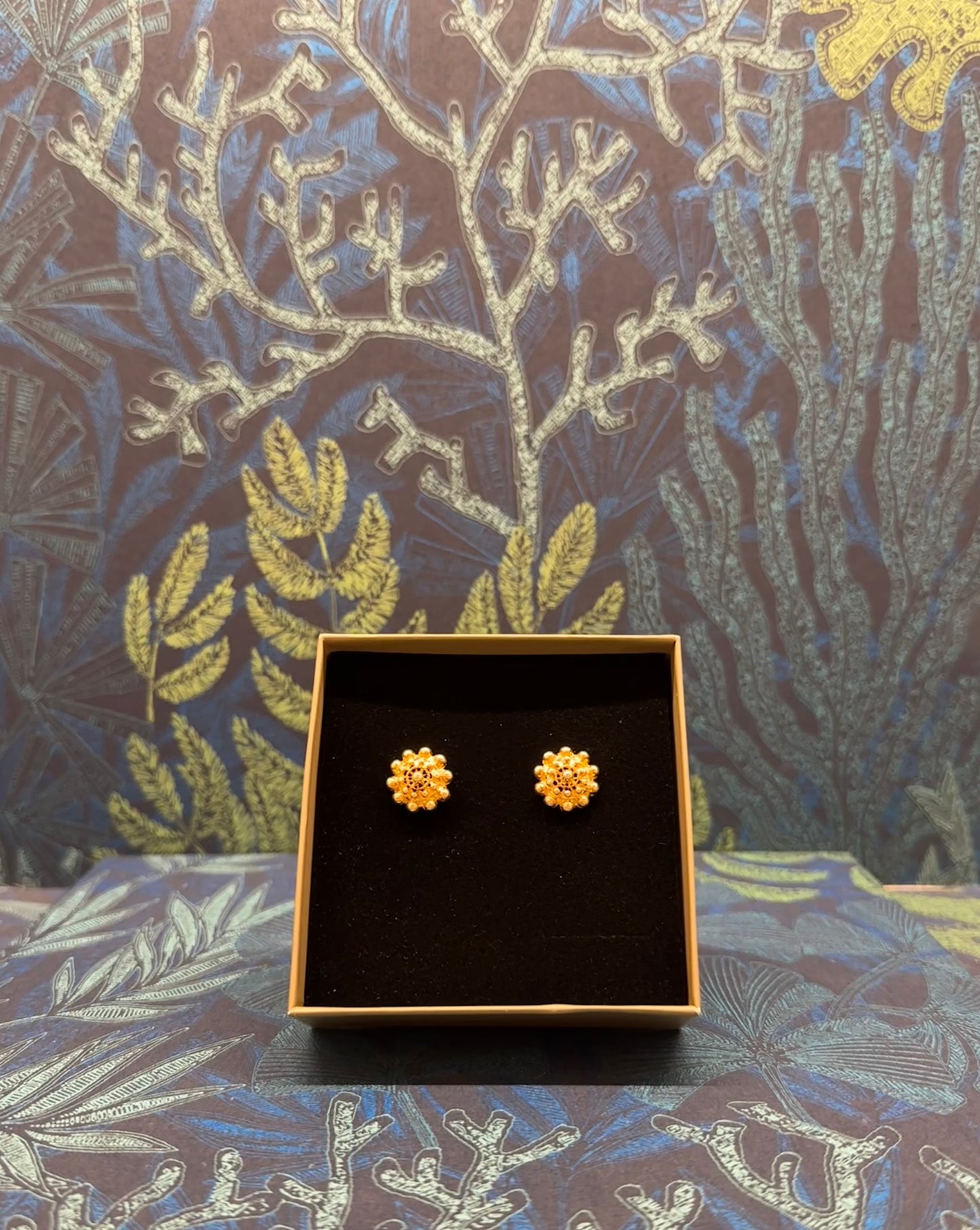 Pendientes flor ibicenca dorados