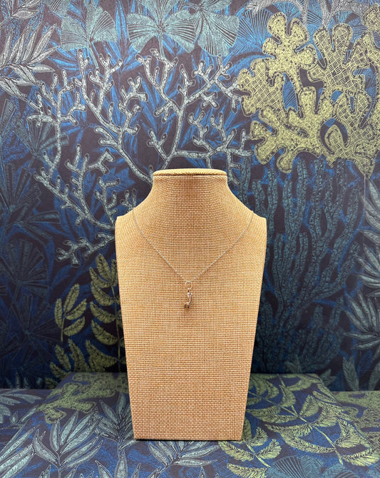 Collar plata  zapato ibicenco
