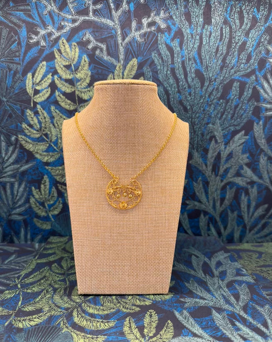 Collar herradura ibicenca dorado