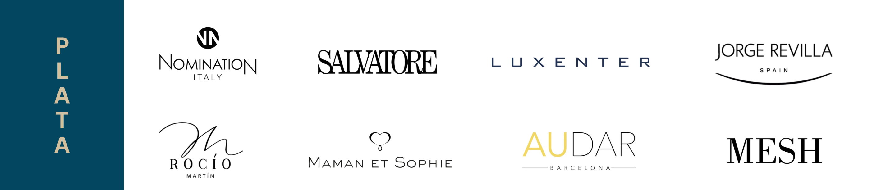  Marcas de joyería de plata en Massiana Ibiza: Nomination Italy, Salvatore, Luxenter, Jorge Revilla, Rocío Martín, Maman et Sophie, Audar Barcelona, Mesh
